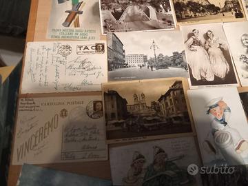 Cartoline anni '40 militari paesaggi guerra