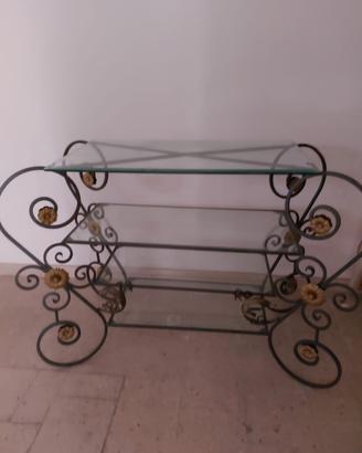 tavolino in ferro battuto 