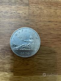 Spagna 5 pesetas 1870