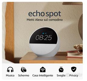 Amazon Echo Spot (Ultimo modello) | Sveglia intell