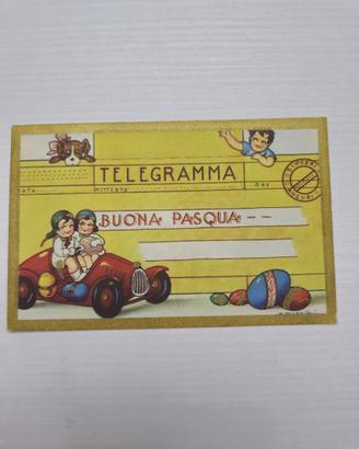 CARTOLINA PASQUA 1938+ BOLLO COMMEMORAT STRADIVARI
