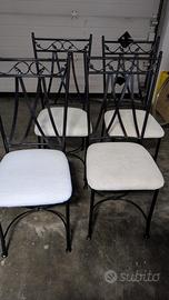 Sedie in ferro da esterno n. 4
