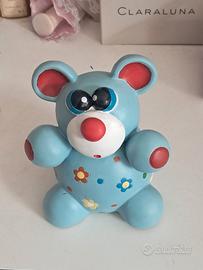 Salvadanaio orsetto azzurro