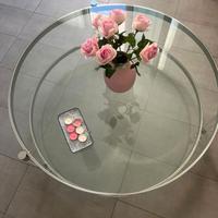 Tavolino per soggiorno in vetro temperato