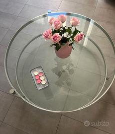 Tavolino per soggiorno in vetro temperato