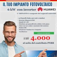 IMPIANTO CHIAVI IN MANO HUAWEI 6 kW