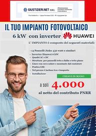IMPIANTO CHIAVI IN MANO HUAWEI 6 kW