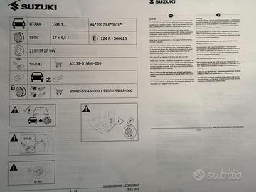 Suzuki Vitara cerchi in lega  nuovi