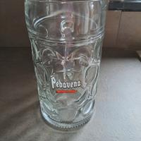 Boccale birra vetro 1 litro Pedavena 