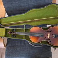 Violino antico con archetto e custodia