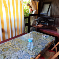 Roulotte con casetta in legno