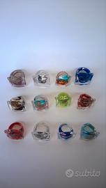 Anelli in originale vetro di Murano 