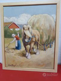 quadro a olio su tela