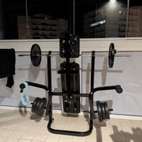 Set Palestra 50kg: Panca + Bilanciere + Manubri