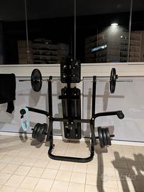 Set Palestra 50kg: Panca + Bilanciere + Manubri