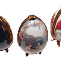 n. 3 uova in porcellana Limoges