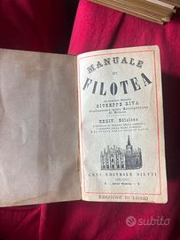Manuale di Filotea antico  Giuseppe Riva fine ‘800