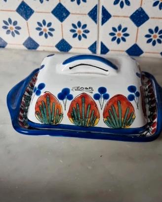 porta burro in ceramica lavorato a mano