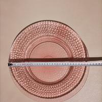 Piatto vetro rosa