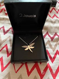 Collana e bracciale con farfalle 2Jewels