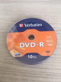 DVD-R vergini Verbatim confezione sigillata da 10