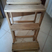 Sgabello/scaletta in legno