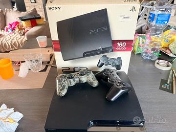 Ps3 slim 160gb+2 controller e 2 giochi