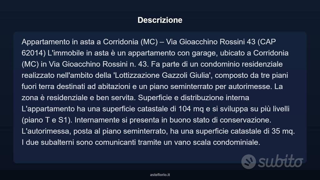Appartamento – MC - Altro