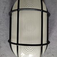 Plafoniera in allumio IP54 ovale nera