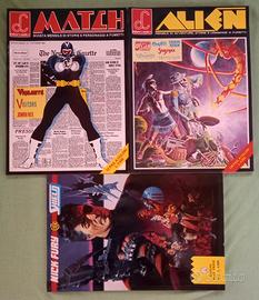3 Fumetti N. 1 Anni 80 Alien + Match + Nick Fury 