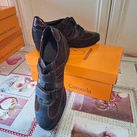 Scarpe Valleverde marroni scamosciate 37