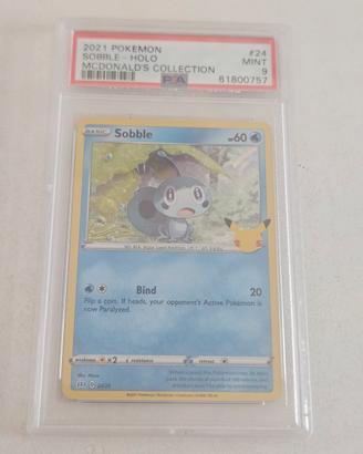 Pokemon Sobble Holo 2021 McDonald's Collection