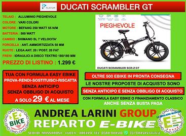 Ebike Fat Ducati Scrambler Gt