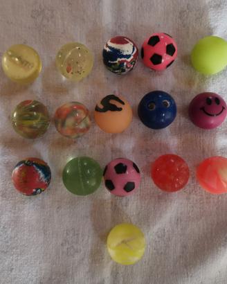 Lotto palline gomma