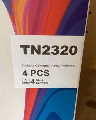 4 x Toner Cartridges Fits for Brother TN2320