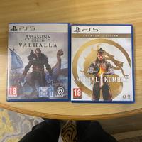 GIOCHI PS5 mortal kombat premium edition/AC valhal