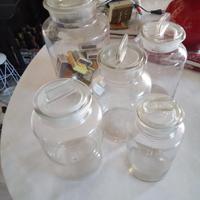 Barattoli in vetro vintage