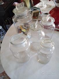 Barattoli in vetro vintage