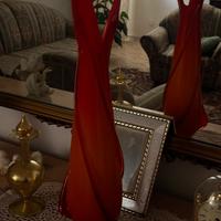 Soprammobile in vetro arancio