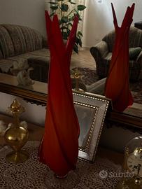 Soprammobile in vetro arancio