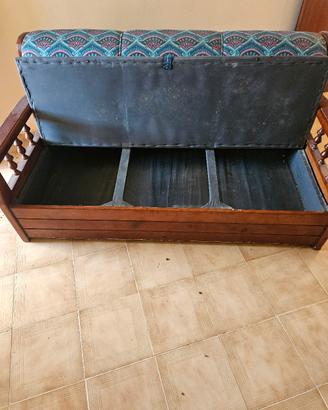 divano in legno 