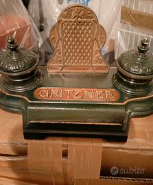 Calamaio antico ghisa marchiato Gritzner fine 800