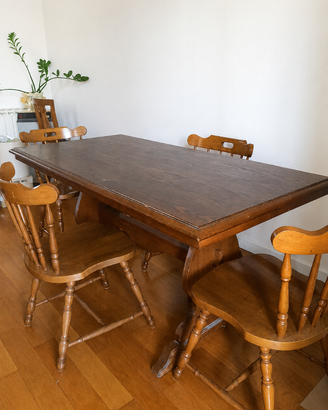 Tavolo in legno e/o Set di 4 sedie