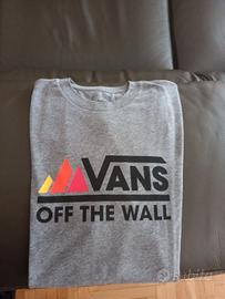 T-shirt VANS Tg.S grigio con logo nuova