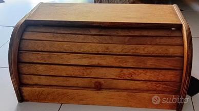Portapane in legno naturale
