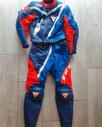 Tuta moto donna divisibile in pelle Dainese