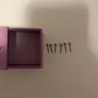 Orecchini in metallo colore argento