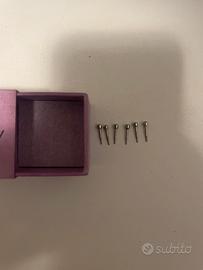 Orecchini in metallo colore argento