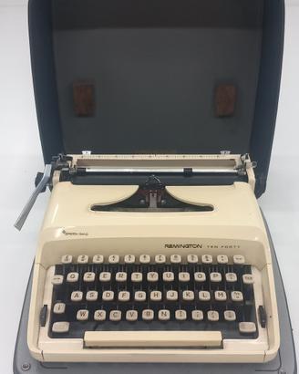 macchina da scrivere remington ten forty+custodia
