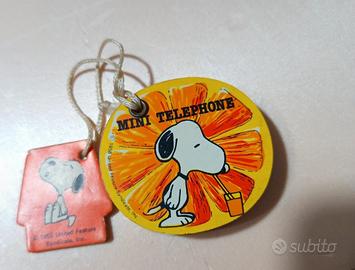Mini rubrica telefonica Snoopy farfalla originale